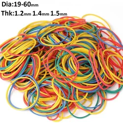 Nature Rubber Bands School Office Home Industrial Ring Elastic Rubber Band Stationery Package Holders Red Black Blue Green Brown