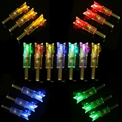 Flecha de ballesta para tiro con arco, Nock iluminado con luz LED brillante para caza nocturna, identificación deportiva, 7,62mm, accesorios de caza, 3 uds.