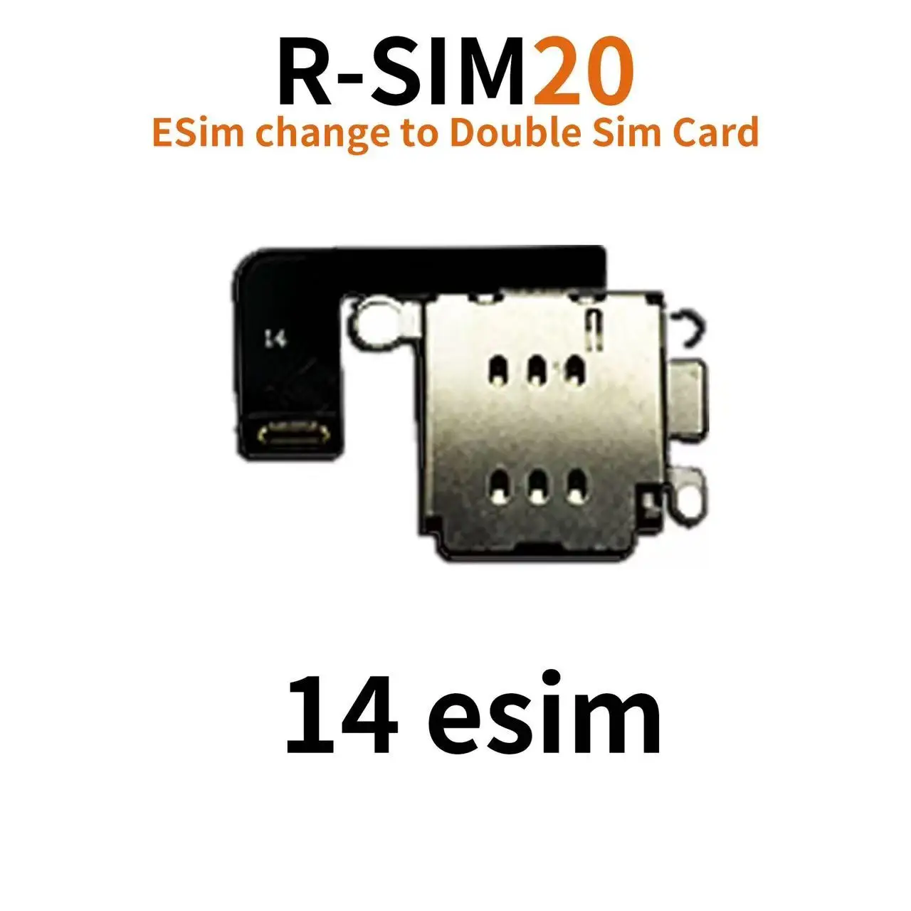 card Flex Cable with DB IC support for ESIM  for iPhone14 14plus IP15 15plus and IP16 16plus