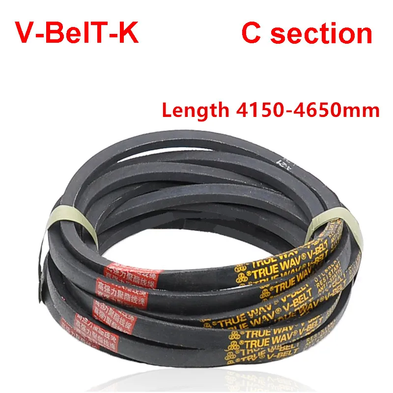 C Section V-Belt Transmission Belt Metric Size Zona triangular C4150 4200 4300 4350 4400 4450 4500 4550 4600 4650mm