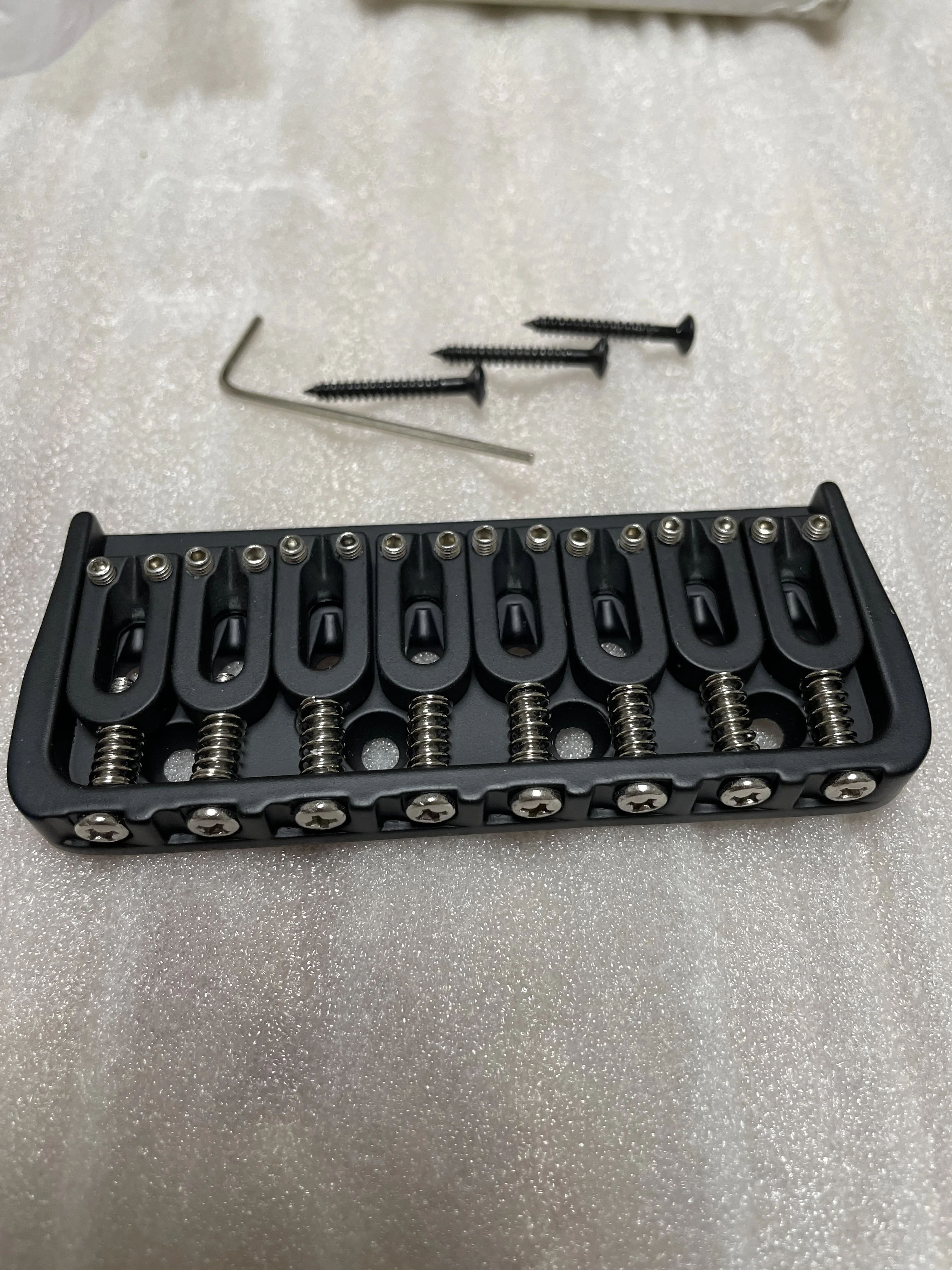 1Pcs Fixed Bridge for 6/7/8 String Electric Guitar Replacement Black Color Real Photos