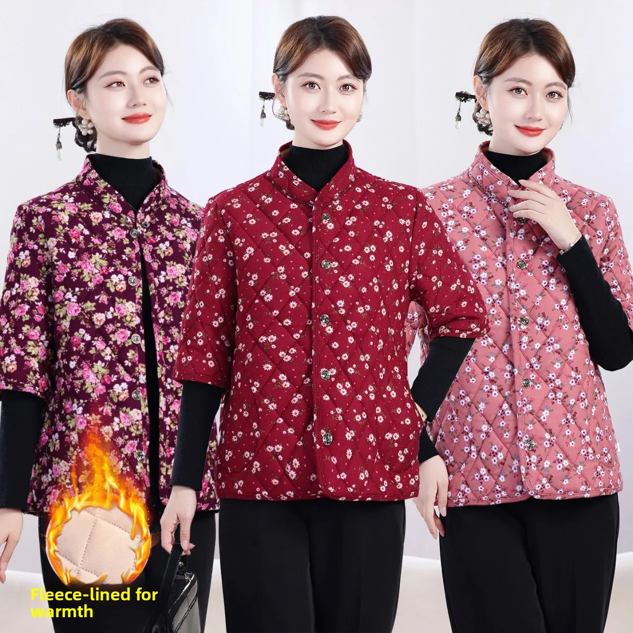Thiened Fce Women's Vest Autumn Winter Warmth Casual Sle Regular Sve Length Buttoning Closure Cotton Outerwear