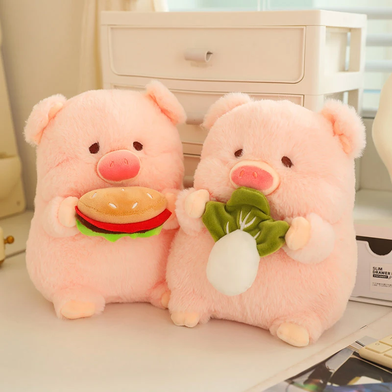 20cm 30cm Burger Cabbage And Pig Throw Pillows Soft And Comfortable Kawaii Sleeping Doll Holiday Gift Send Friends And Family