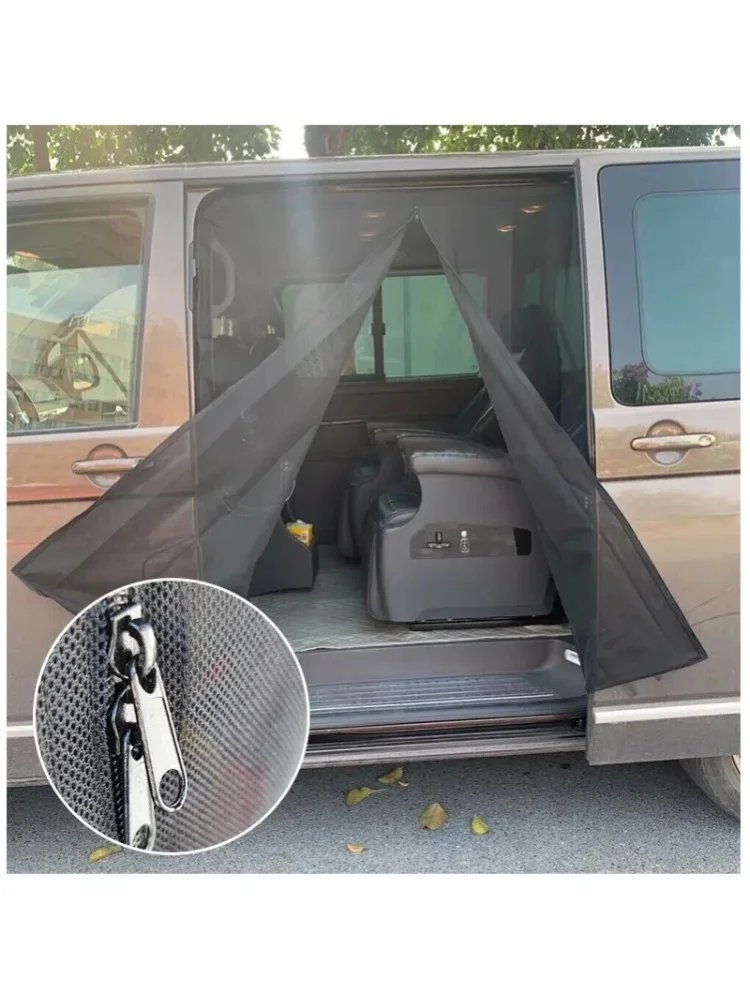 Für VW T5 T6 Schiebetür-Vorhang Magnetisches Moskitonetz Belüftungs-Fliegengitter Ultrafeines Anti-Mücken-Netz