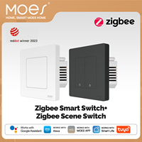 MOES New Star Ring Tuya Smart ZigBee3.0 Push Button Switch/Scene Switch Smart Life APP Remote Control Work with Alexa Google