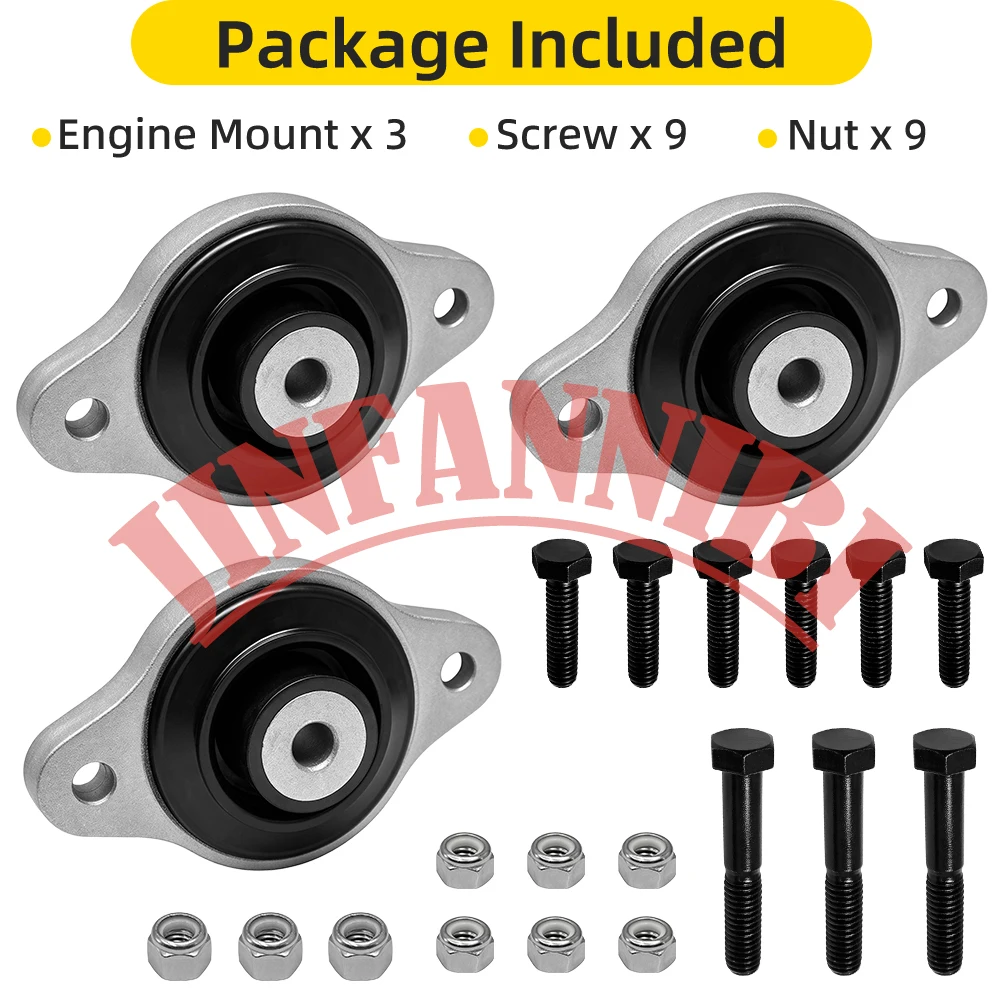 For Polaris RZR 800 S 2009-2010 2011 2012 2013 2014 Front Rear Engine Mount Transmission Bracket Kit