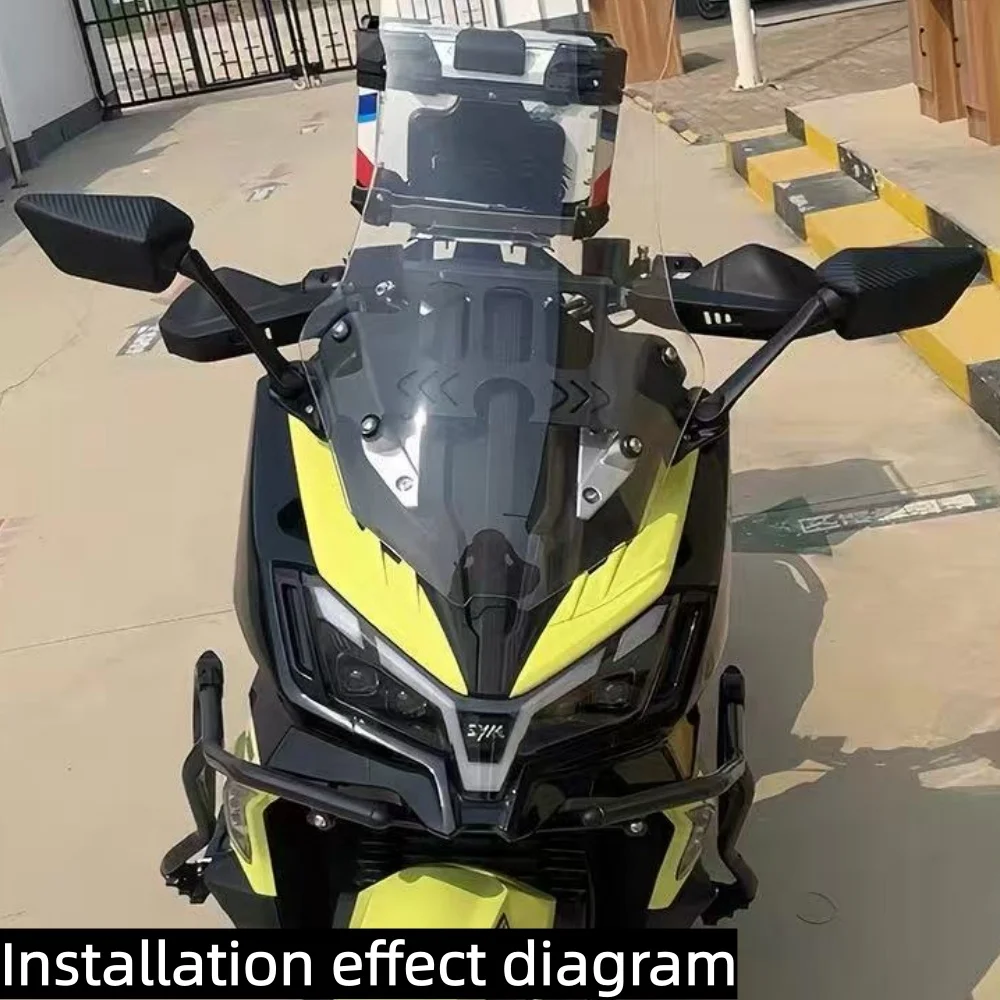 For SYM Husky ADV300 special modification accessory - front mirror move-in kit - reflective mirror,Wider vision, safer riding