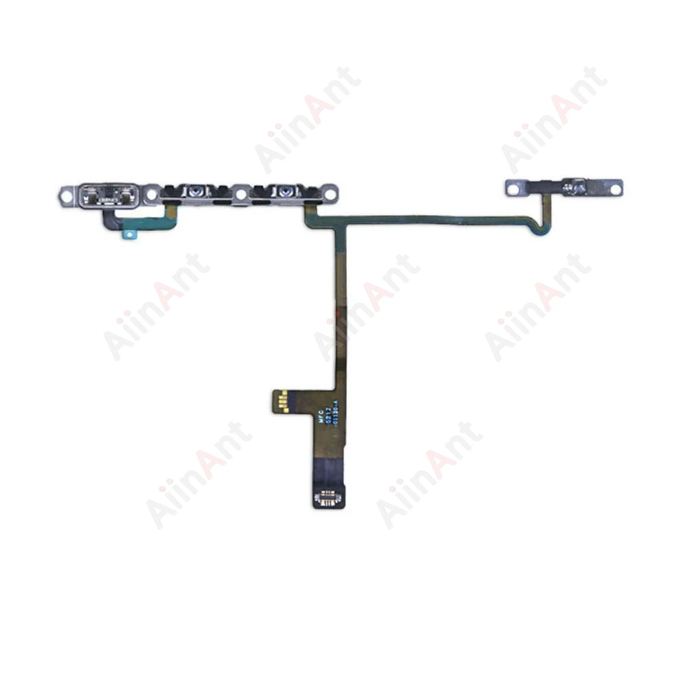 AiinAnt Original Power Volume Buttons Video Sound Up Down Volume Flex Cable per iPhone Phone pezzi di ricambio Volume Flex For iPhone 11 Pro X Xs