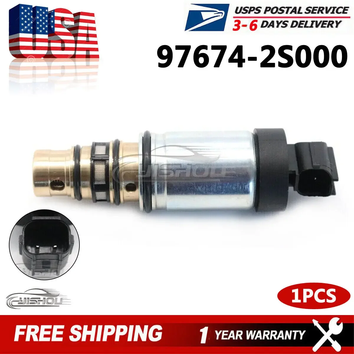 

AC Compressor Control Valve 97674-2S000 Fit For Hyundai Accent Coupe Tucson Kia K900 Sportage Volvo S60 S80 V70 V60 XC60 XC70