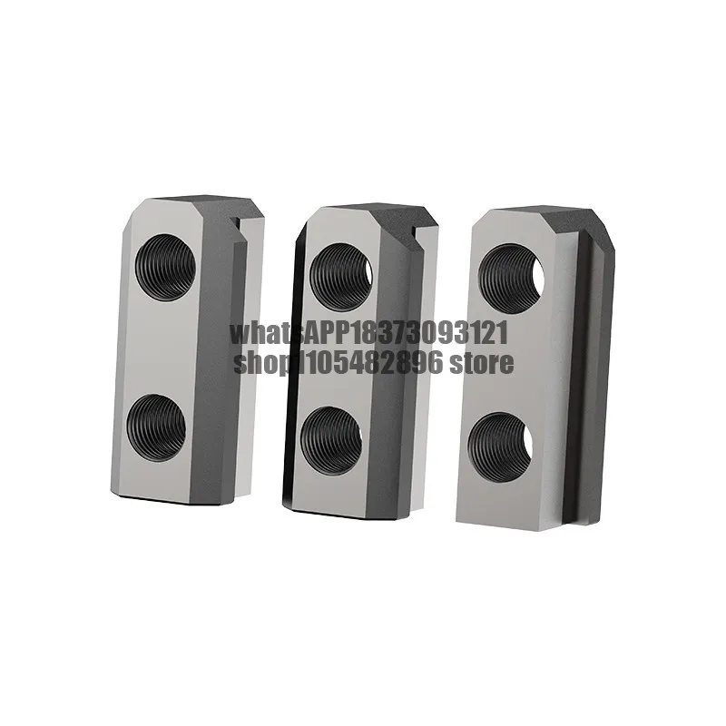 Hydraulic three-jaw chuck block chuck T-shaped slider Hydraulic soft jaw Raw jaw link slider Hollow medium solid accessories