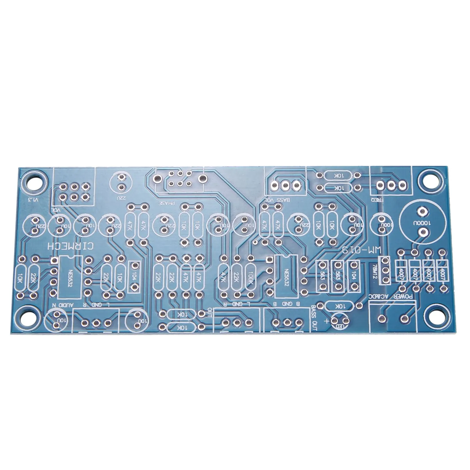 Subwoofer Pré-Amplificador Board, 2.1 Canal, Filtro Passa Baixa, Bass Pré-amplificador, Ne5532