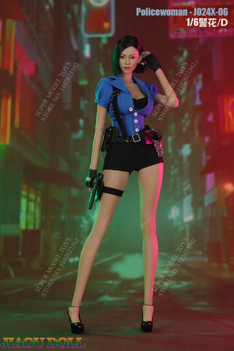 Jupe de soldat pour femme, chemise Slim, mode, uniforme de Police de beauté, ensemble de vêtements pour poupée d'action de 12 pouces, échelle JO24X-06, 1/6