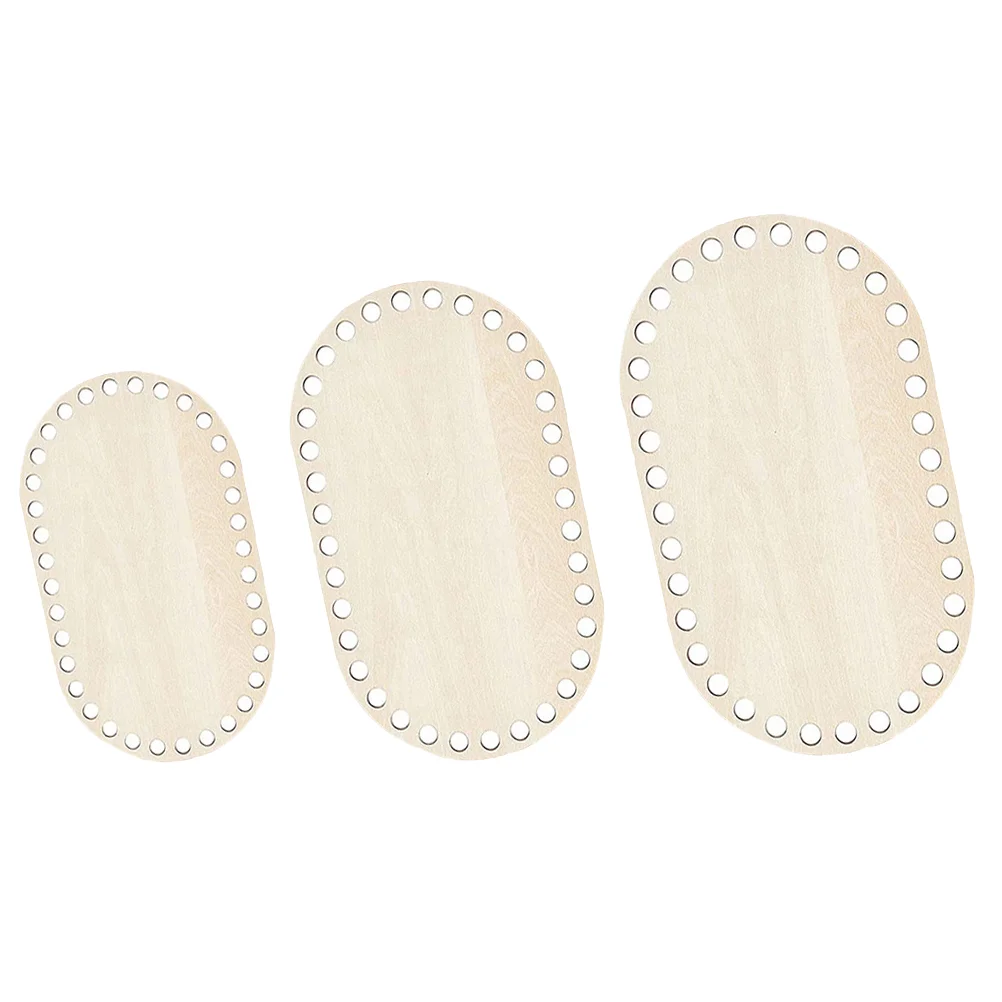 3 قطعة إطار ثابت صليب صغير قاعدة خشبية الحياكة حقيبة كروشيه أسفل المشكل حقيبة يد المواد الحرفية صندوق ملحقات المشروع #5