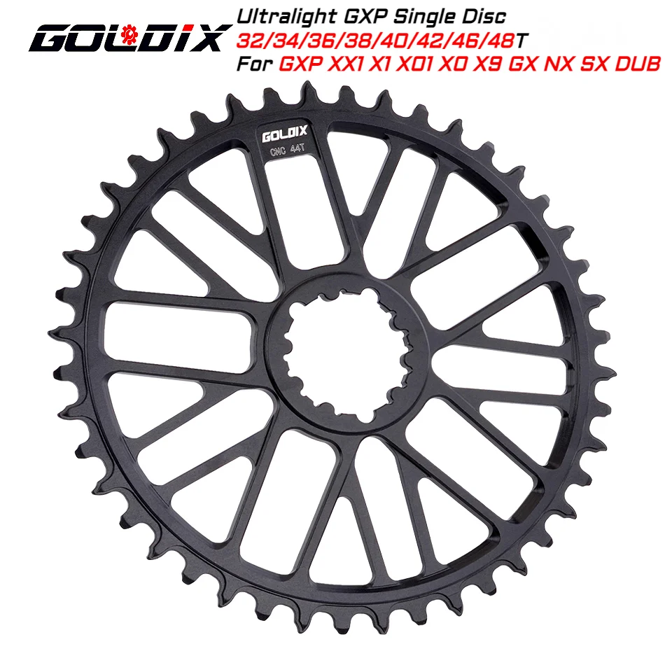 Ultralight forGXP Chainring 32T-48T Direct Mount Crank Sprocket MTB/Road Bike Crankset for 3-Bolt Direct Crank