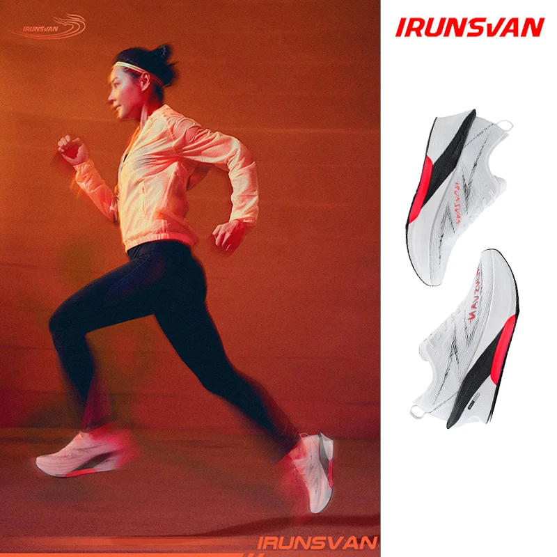 IRUNSVAN Flydye GT3.0 True Carbon Plate Marathon Racing Shoes TPU Power Capsule Middle Distance Running Shoes For Men
