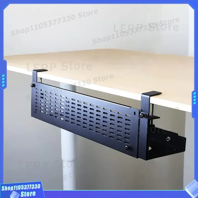 adjustable-desktop-cable-management-tray-kit-removable-clamp-organizer-for-office-desk-wire-storage-solution-neat-cord-holder