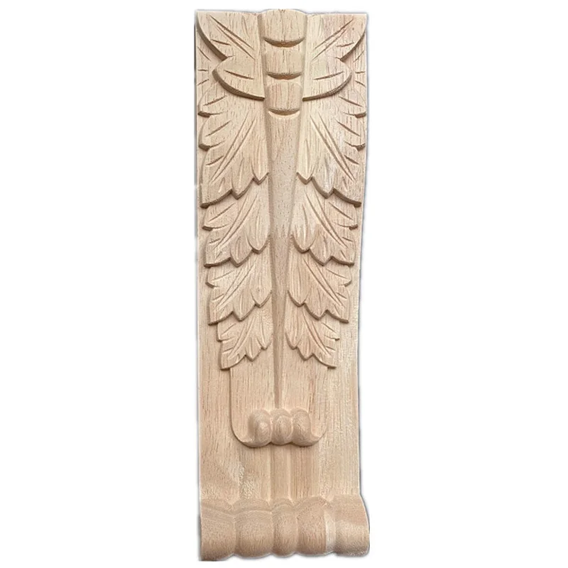 木製デカール彫刻ステッカーデカール装飾彫刻花柄ゴム製木製ホームデコレーションアクセサリー