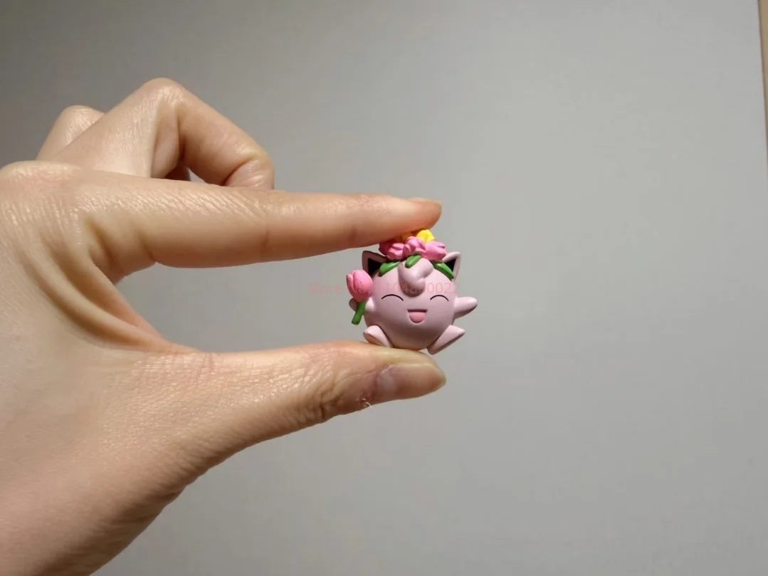 Original Anime Pokemon Warm Spring Sun V2 Toys Jigglypuff Turtwig Buneary Togepi Capsule Toys Cartoon Figure Model Xmas Gifts view 6