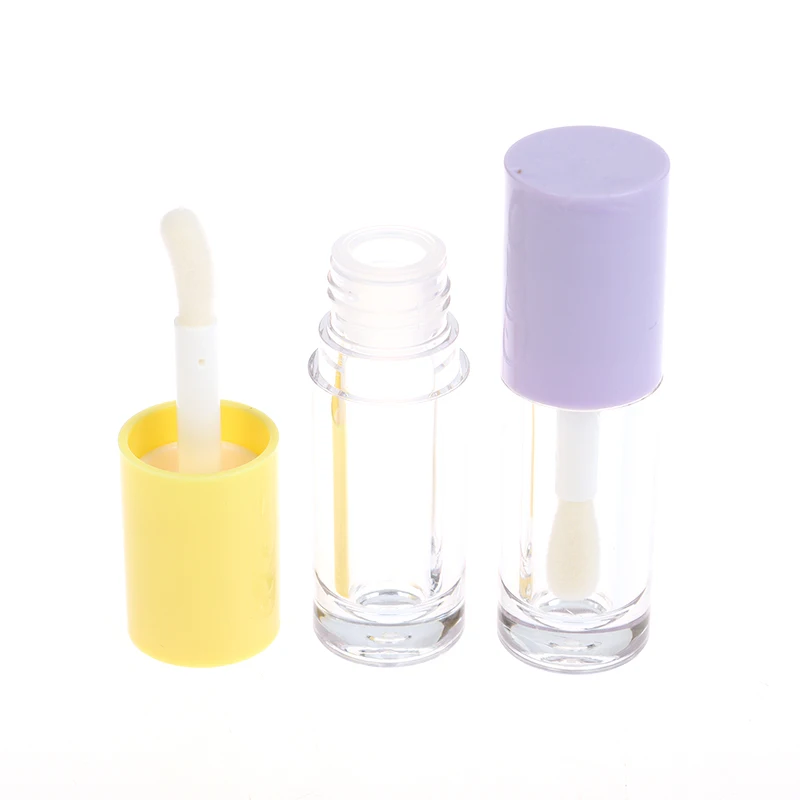 Tubo per lucidalabbra da 6ml Mini flacone per lucidalabbra portatile vuoto tubi per smalto per labbra trasparenti contenitore per imballaggio cosmetico rotondo per piccoli campioni