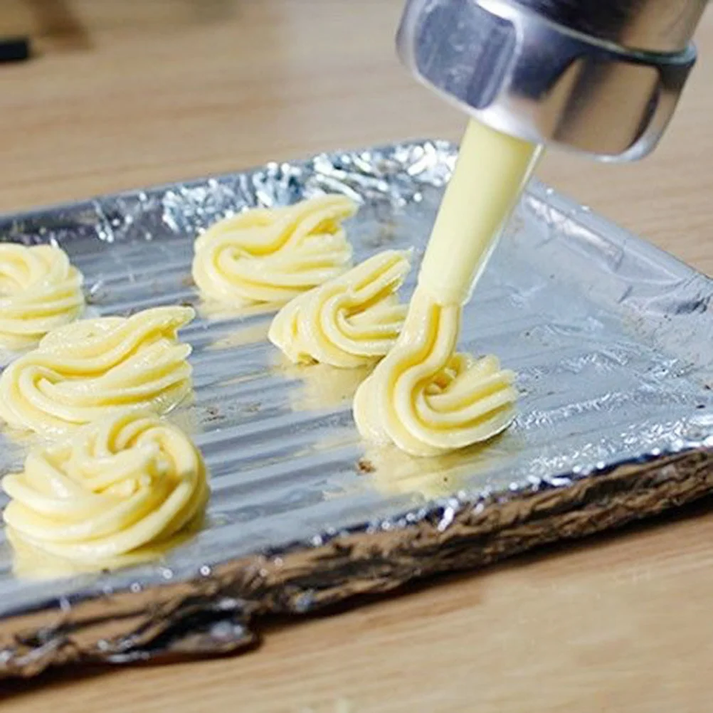 Herramienta de decoración de galletas, molde portátil para galletas, jeringa de crema para pasteles desmontable, herramienta para artesanía de azúcar, jeringa para galletas