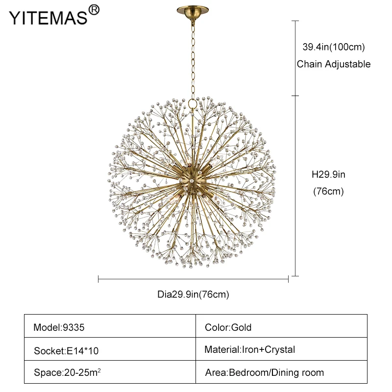 Imagem -06 - Lustre de Cristal de Bronze Vintage Iluminação Vintage Sphere Bedroom Global Foyer Hanging Lights Lustres Redondos Dourados 10 Luzes