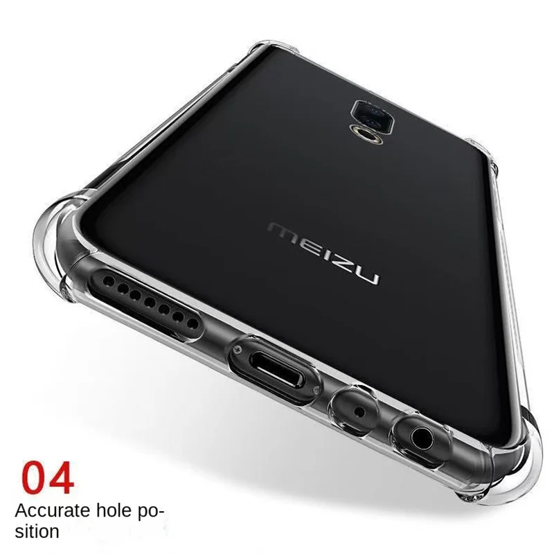 

Case for Meizu 16 16th Air Cushion Clear Airbag Silicone TPU Bumper Shockproof Back Cover Phone Case for Meizu 16 Meizu16 16TH