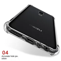 Case for Meizu 16 16th Air Cushion Clear Airbag Silicone TPU Bumper Shockproof Back Cover Phone Case for Meizu 16 Meizu16 16TH