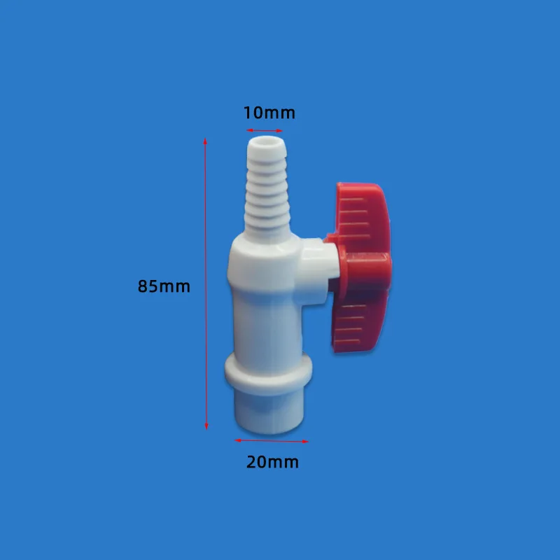 1Pc Water Tank Valve Drain Switch Hose Connector Flow Regulation G1/2 Inch DN15 Thread Plastic Garden Irrigation Poultry Farming