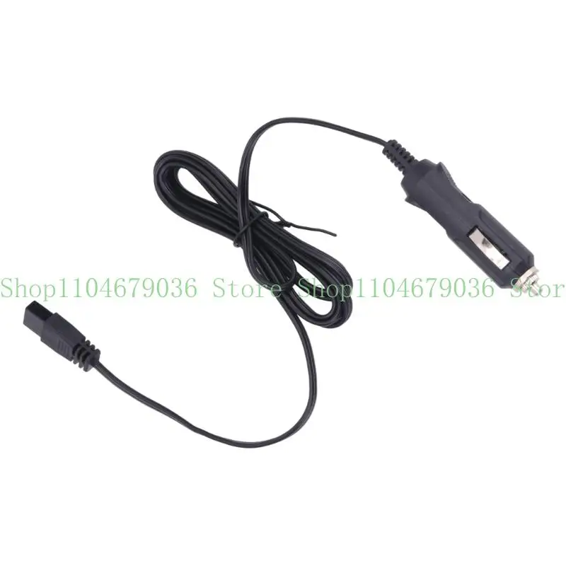 652F Replacement 2 Pin Cable Car Cool Box Fridge 12V Plugs Wire Black