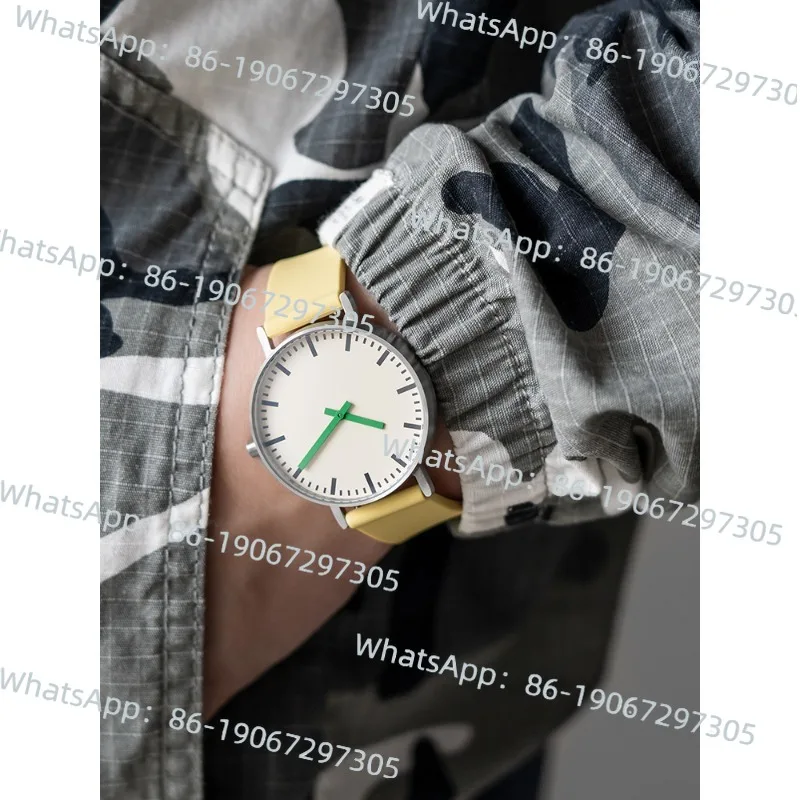 

Часы Design Sense B50 Бесшумные мужские и женские водонепроницаемые часы из нержавеющей стали с зеленым механизмом