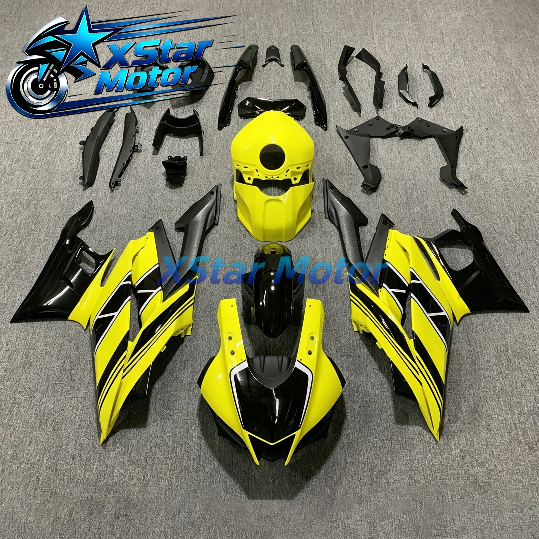 Motorcycle Fairing Kit For Yamaha R25 19 20 21 22 23 Year R3 2019 2020 2021 2022 2023 Fairing Blue Carbon Fiber Paint