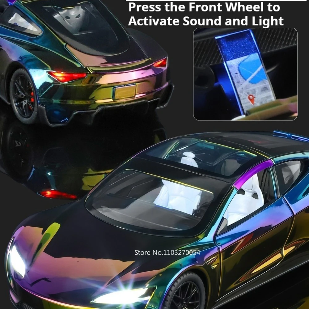 1:24 Roadster Lambor URUS Modello in miniatura Pressofuso in lega Auto Giocattoli Sterzo ruota anteriore con suoni leggeri Veicoli Ragazzo Festival Regalo