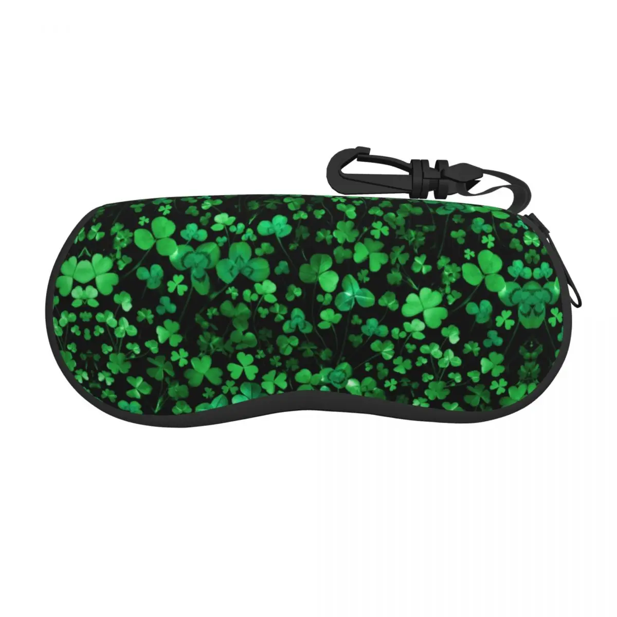 

Custom Evening Shamrocks Botanical Glasses Case Portable Shell Eyeglasses Case Sunglasses Box