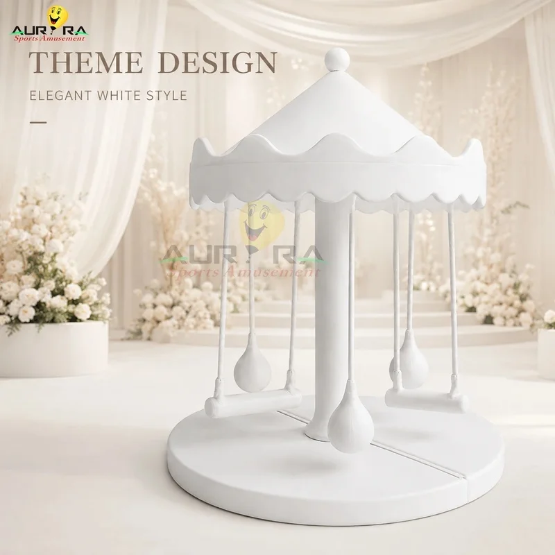 Custom Soft Foam Play Merry-Go-Round Carousel for Daycare School Preschool Indoor Playground-Commercial Buyers Wholesale Supply