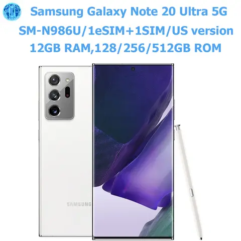 Samsung Galaxy Note 20 Ultra 5G Android smartphone Snapdragon 865+6.9-inch NFC108MP US version SamsungOriginal unlocking