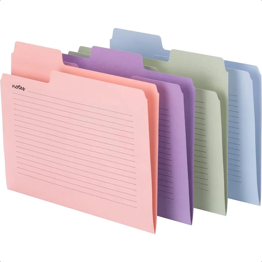 

erTab Oversized Tab File Folders 1 3Cut Oversized Tabs Letter Size Assorted Colors 12 per Pack 11651