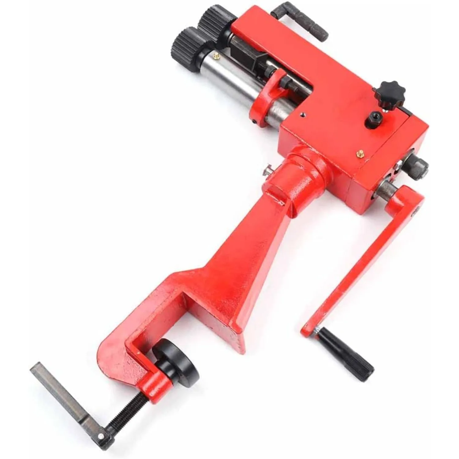 Piegatrice per lamiera calibro 22, utensile manuale professionale per piegatubi in acciaio con piegatrice per perline metalliche da 7 pollici con 6 matrici Ki