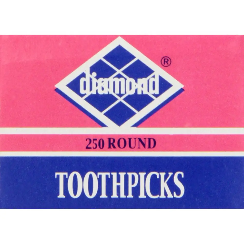 Diamond Round Natural Tennis Picks 41860 250 Count