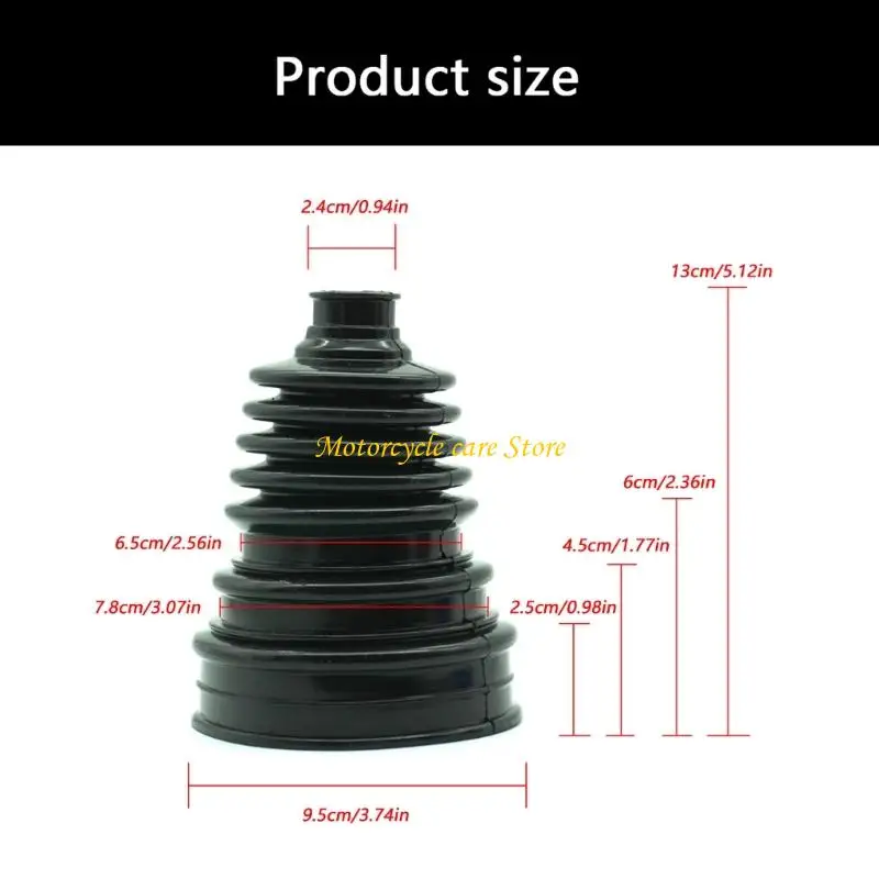 U75F Siliconen homokineet-laarsset voor auto's Universele stofkap voor voorassen