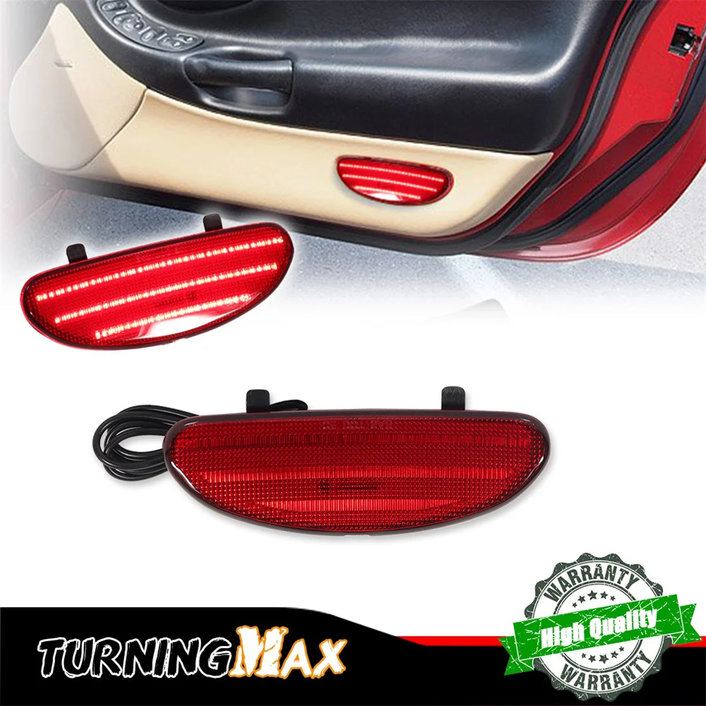 1PC Red LED Car Inner Door Panel Reflector Plate Light Assembly Door Panel Courtesy Light For Corvette C5 1997-2004 10295148