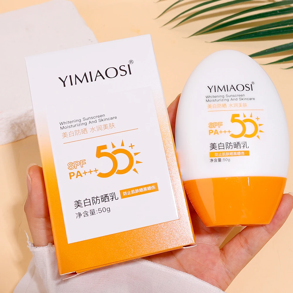 50g Sonnenschutz wasserdicht langlebige Gesichts körper Hauts chutz spf 50 Sonnencreme nicht klebrig erfrischende Öl kontrolle Sonnenschutz