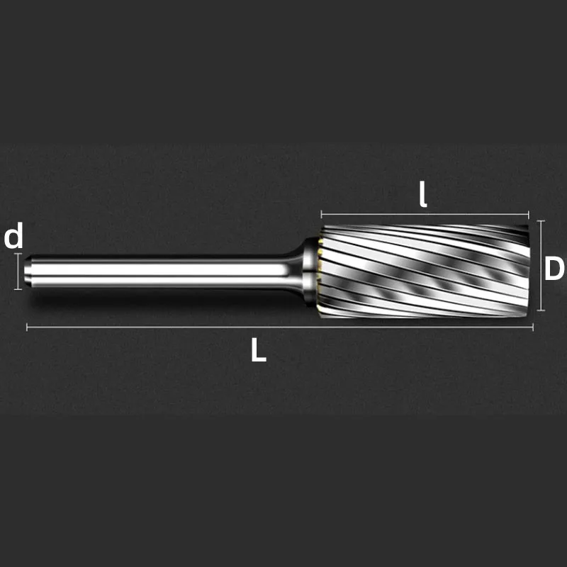 AX C D F L MX Tipe Kepala Putar File Tungsten Karbida Keras Paduan Bor Penggilingan 6X3 Pisau Penggiling Alat Abrasif Ukiran Bit Point