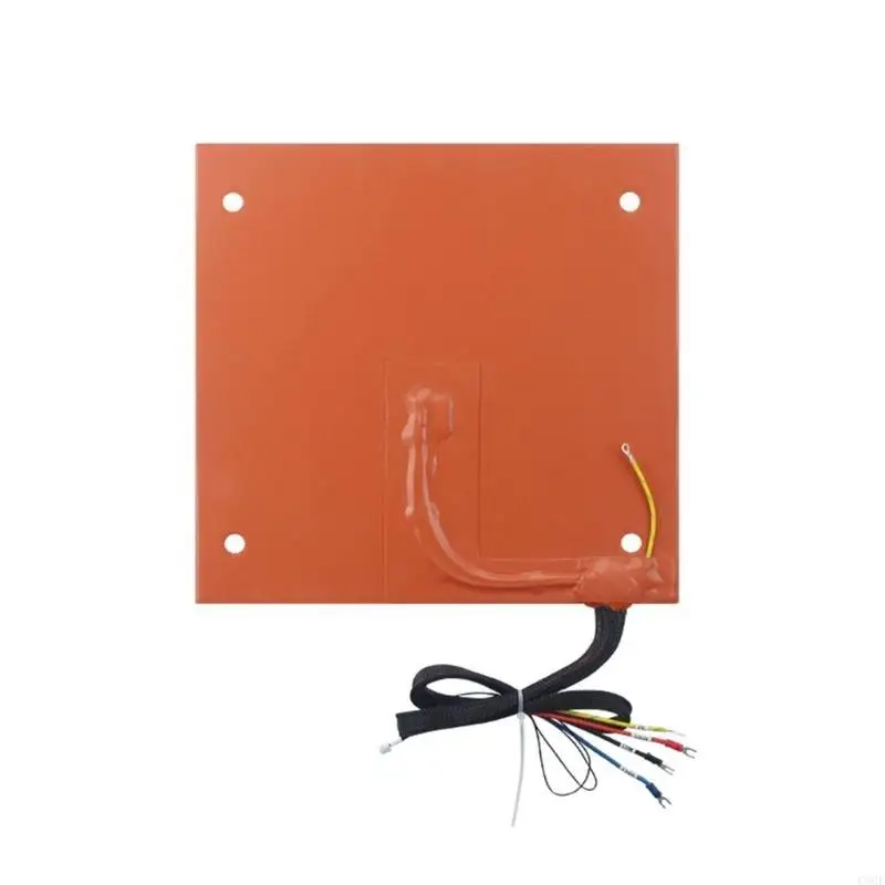C90F 800W 120V/220V وسادة تسخين السيليكون لزائد لوحة تسخين الطابعة ثلاثية الأبعاد تسخين