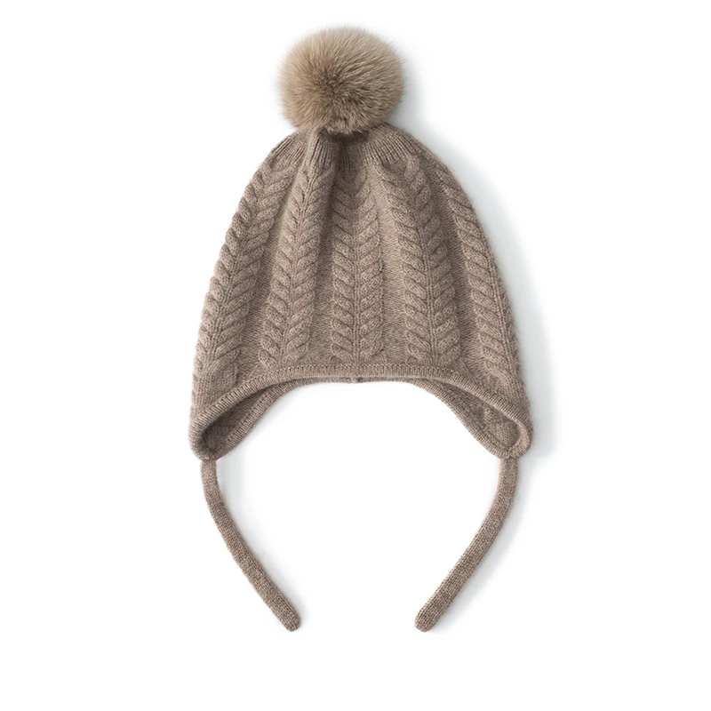 Hohe Qualität Winter Frauen Kaschmir Hüte Mode Im Freien Warm Halten Ohr Caps Solide Strick Beanie Russische Hut Weibliche Bomber Hüte – Detail 18