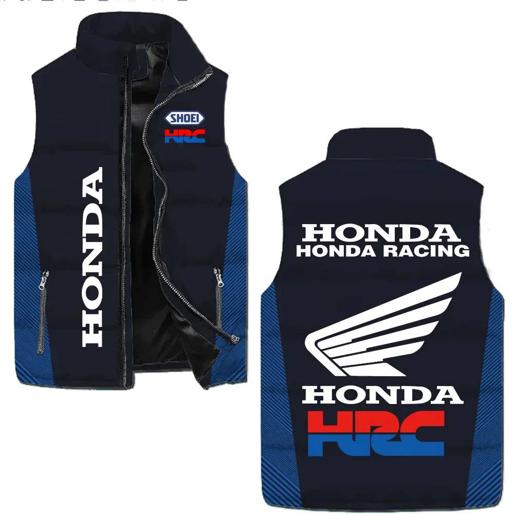 

2025 New Honda Motorcycle Zipper Vest Jacket And Honda Logo 3D Printing Outdoor Sports Jacket Men Clothing Coats Waistcoat