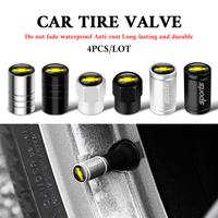 4Pcs Car Wheel Tire Valve Air Stem Cap Rim Waterproof Dust Cover Accessories For Chevrolet Cruze Captiva Trax Malibu Tahoe Spark