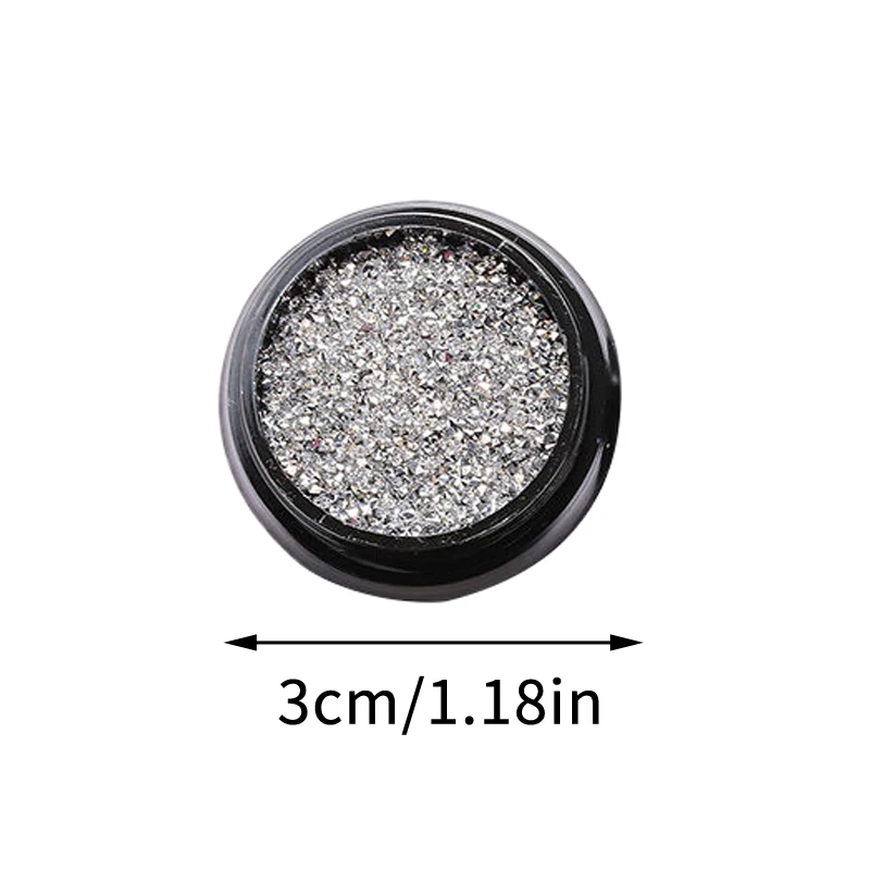 1 scatola di mini strass decalcomanie colorate fondo affilato flash decorazione per unghie artistiche 3D decorazione micro manicure fai da te