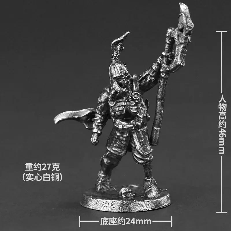 خمر النحاس معدن الموت المجال الهيكل العظمي شبح الجندي لعبة مجسمة درع الساموراي تمثال الشكل المنمنمات الديكور الحرف