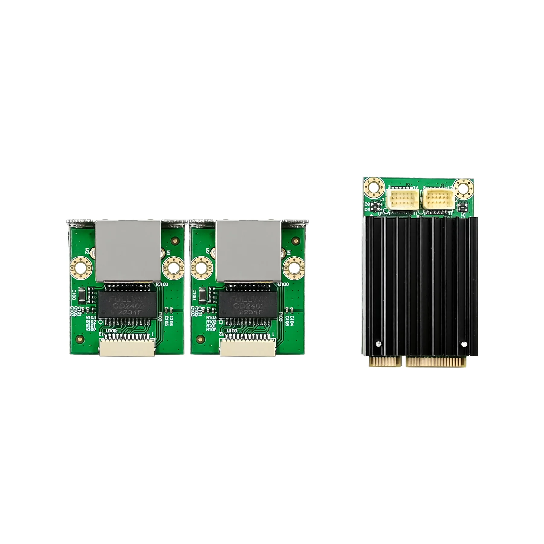 

SUNWEIT ST7361 I225-V Mini PCIe 2.5G Network Adapter Ethernet Card Dual RJ45 Port Wired Internal for Server in Stock