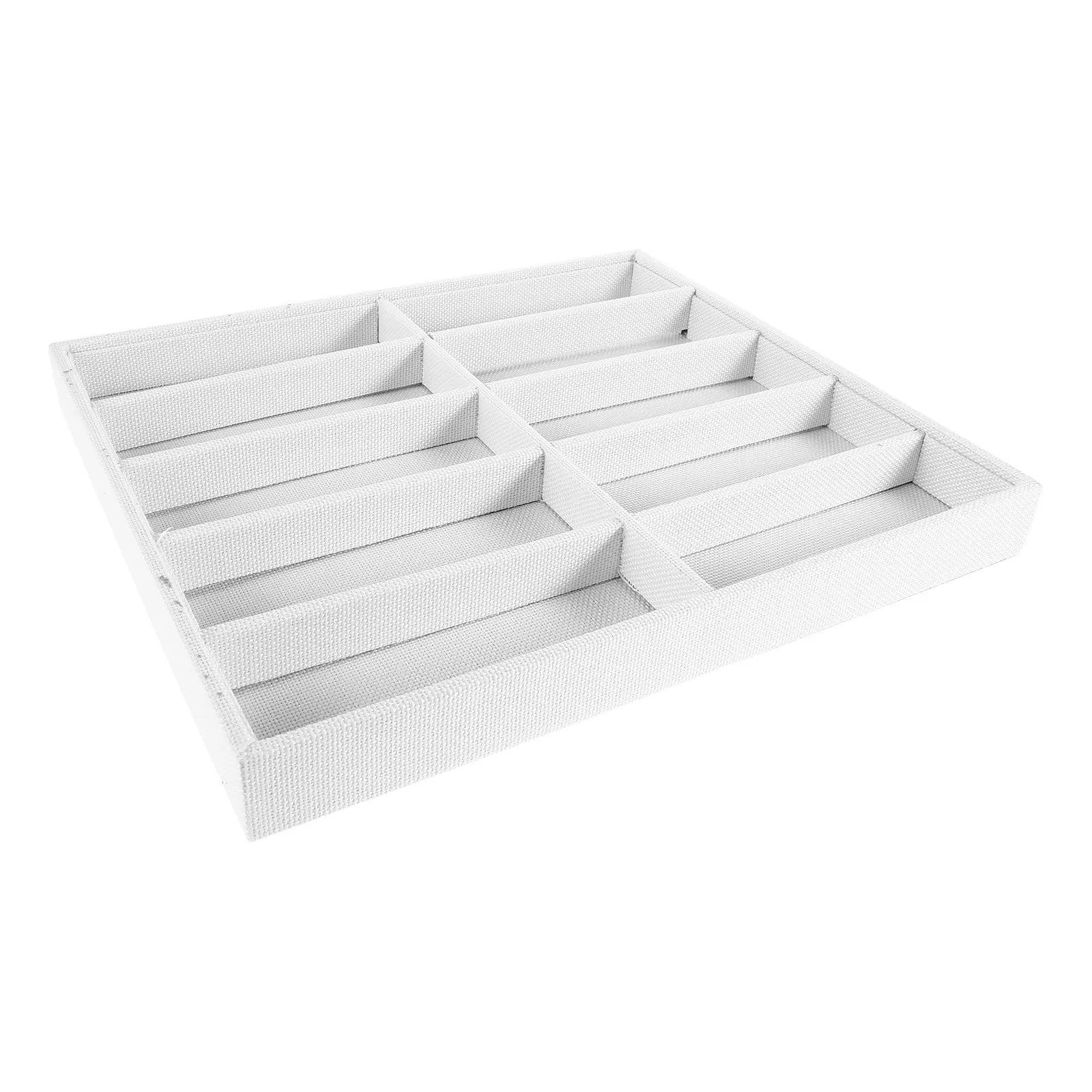 10 Slot Linen Eyewear Display Case Portable Sunglasses Rack for Retail Exhibitions Stylish Glasses Storage Box